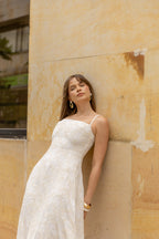 VESTIDO SERAFINA LINO BORDADO