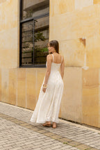VESTIDO SERAFINA LINO BORDADO
