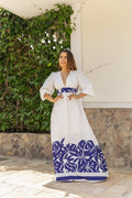 VESTIDO ANASTACIA SOCALO AZUL BLANCO