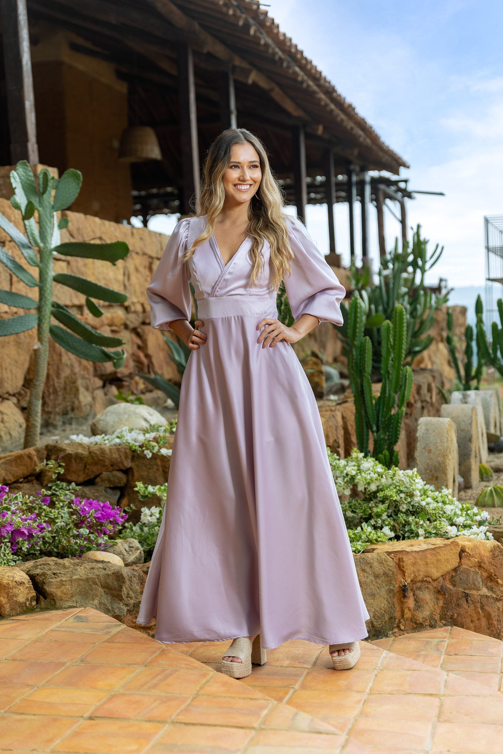 VESTIDO ANTONIETA SATINADO