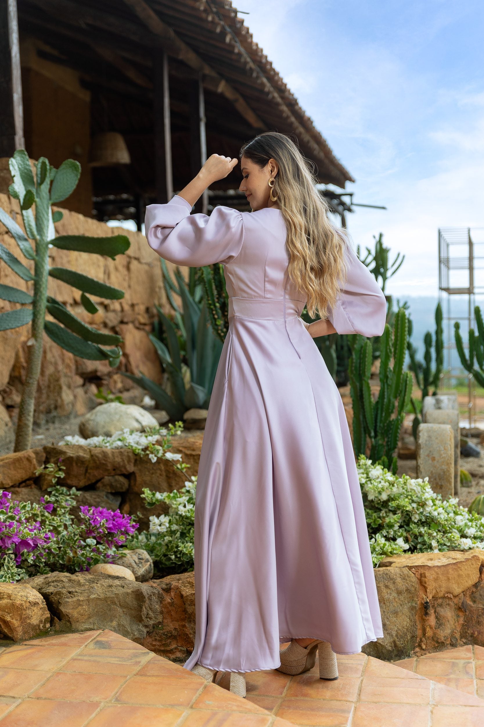 VESTIDO ANTONIETA SATINADO