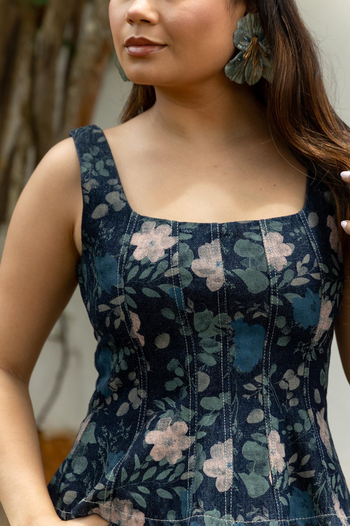 SET GRETEL EN JEAN ESTAMPADO