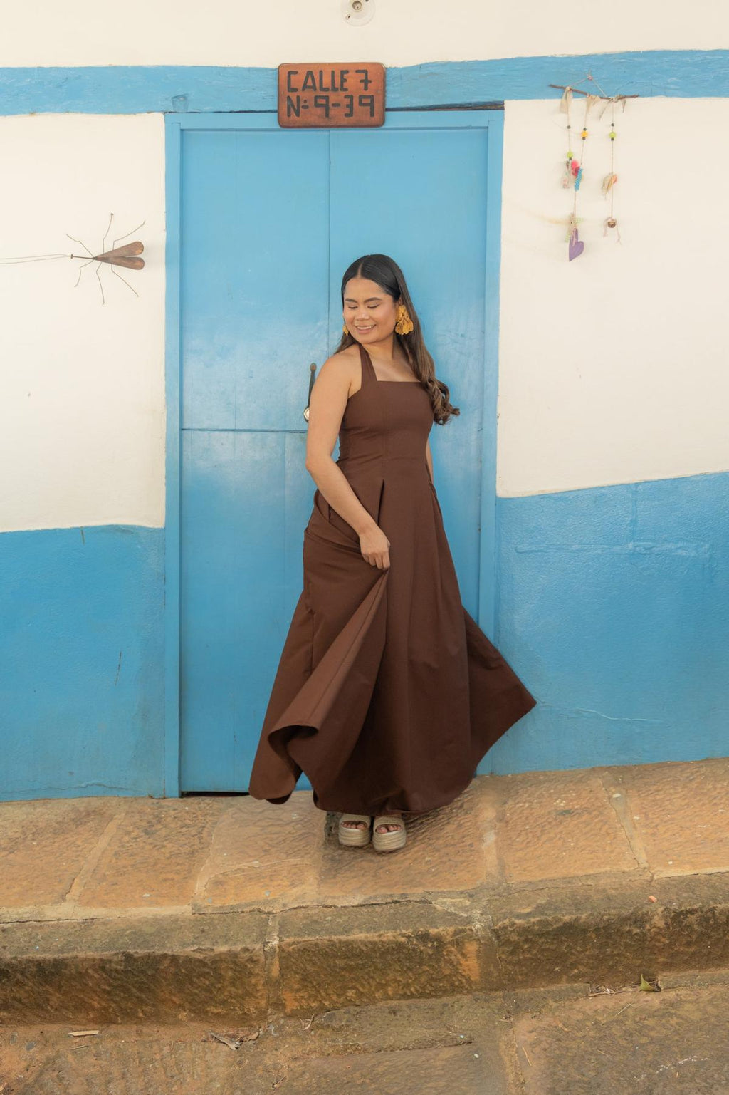 VESTIDO JACINTA POPELINA UNICOLOR