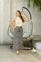 FALDA BRUNA PRINT