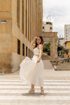 SET JULIANE EN LINO BORDADO