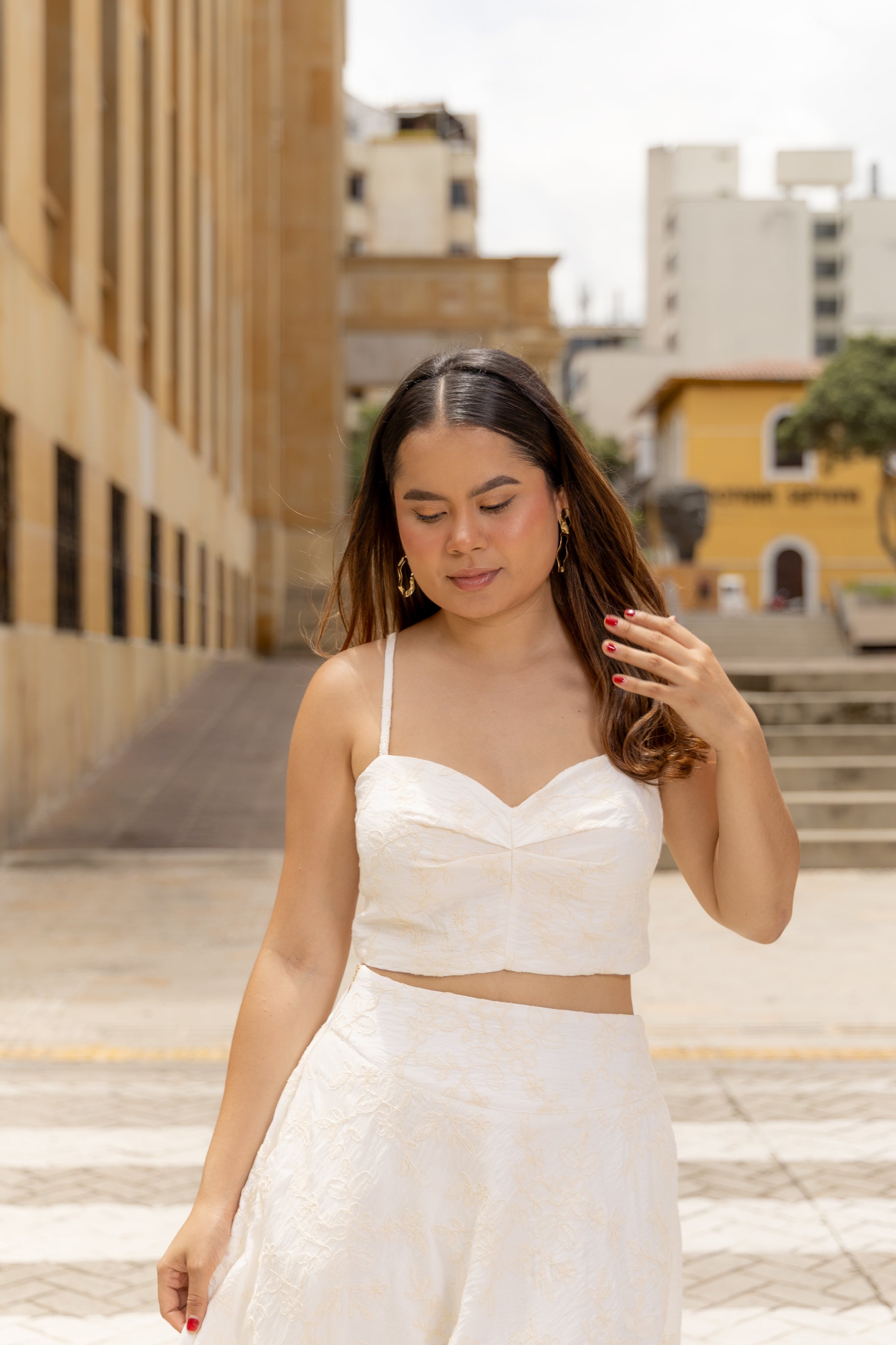 SET JULIANE EN LINO BORDADO