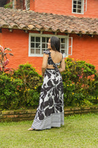 VESTIDO CANDELARIA SOCALO BLANCO NEGRO