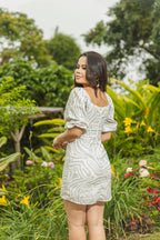 VESTIDO JULIETA PRINT GRIS