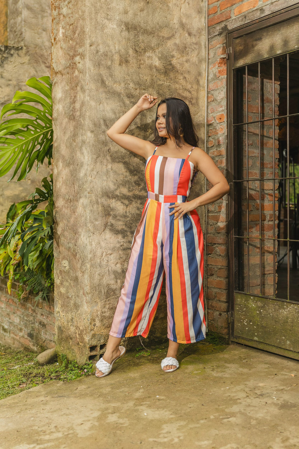 ENTERIZO ALICIA RAYAS COLORES