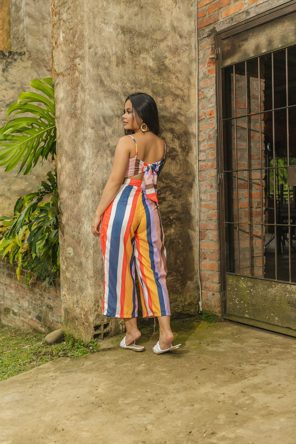 ENTERIZO ALICIA RAYAS COLORES