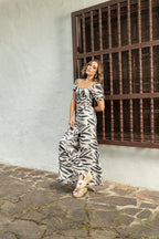 SET EN LINO ANDREINA NEGRO ABSTRACTO