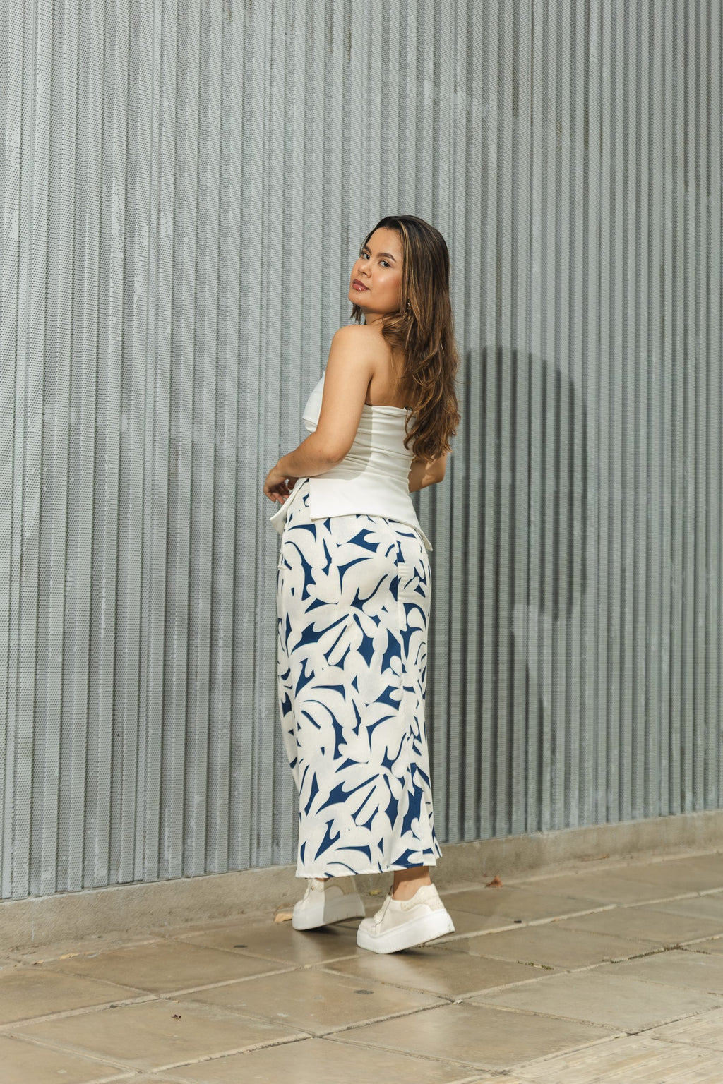 FALDA BRUNA PRINT