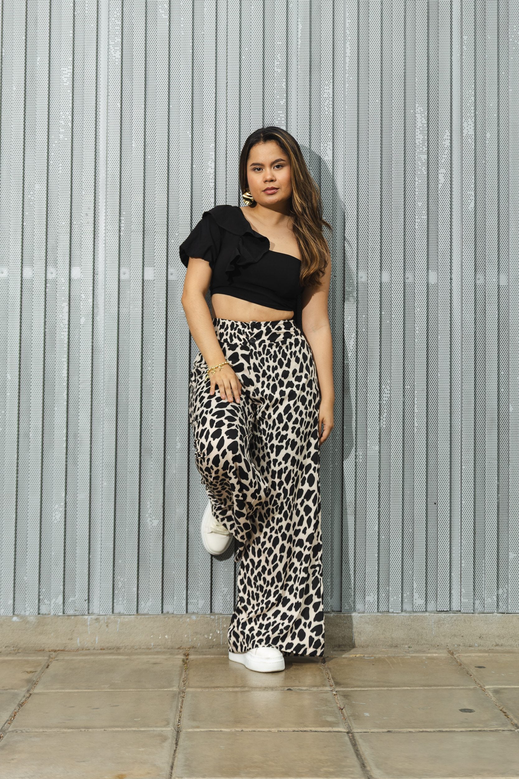 PANTALON HELEN ANIMAL PRINT VAQUITA