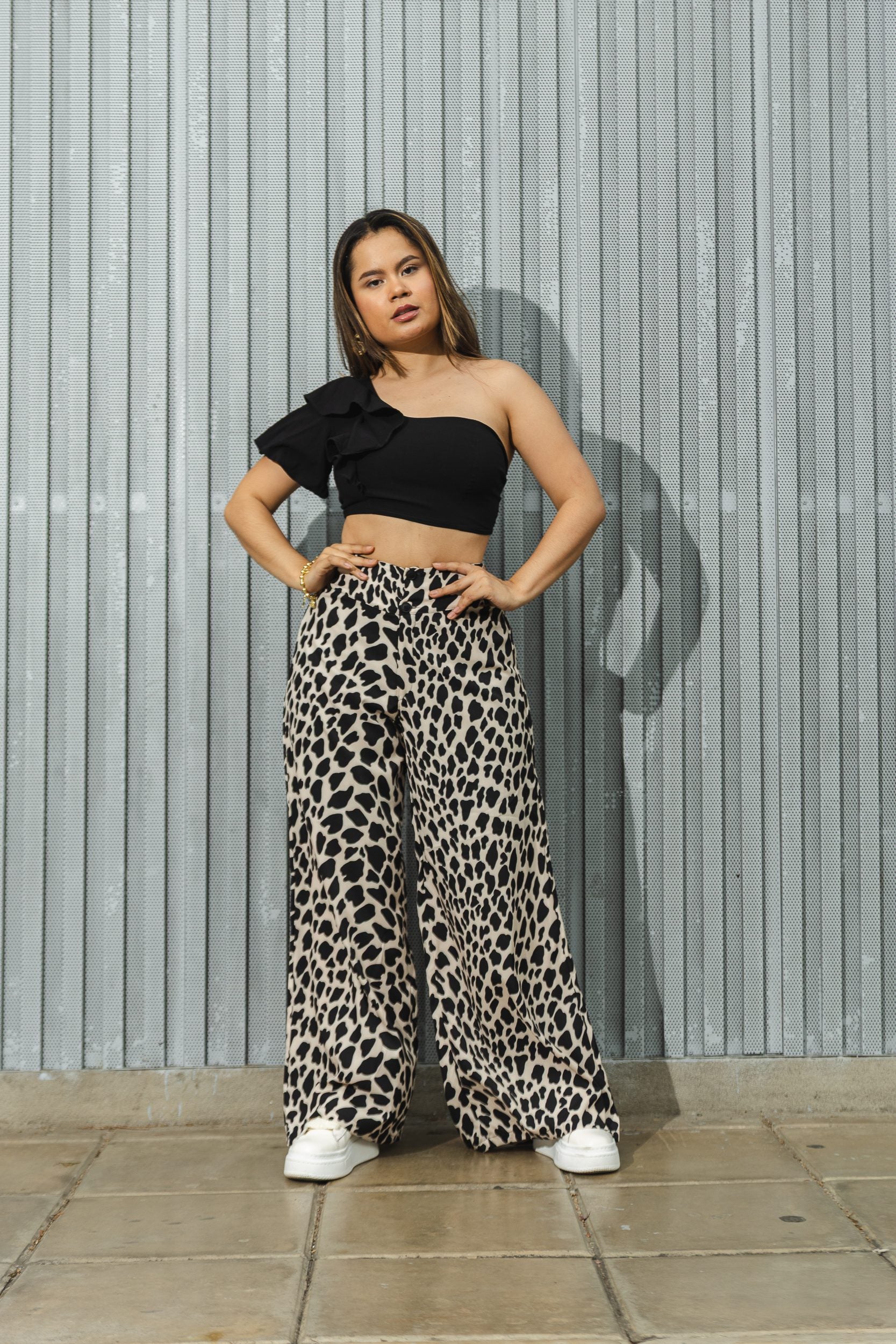 PANTALON HELEN ANIMAL PRINT VAQUITA