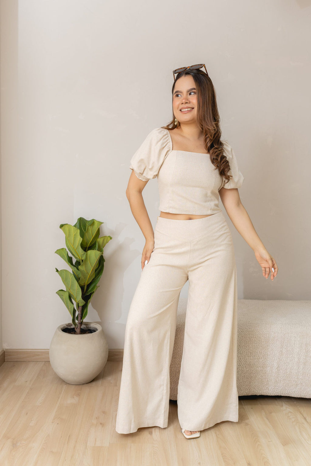 SET LUPE EN LINO NATURAL