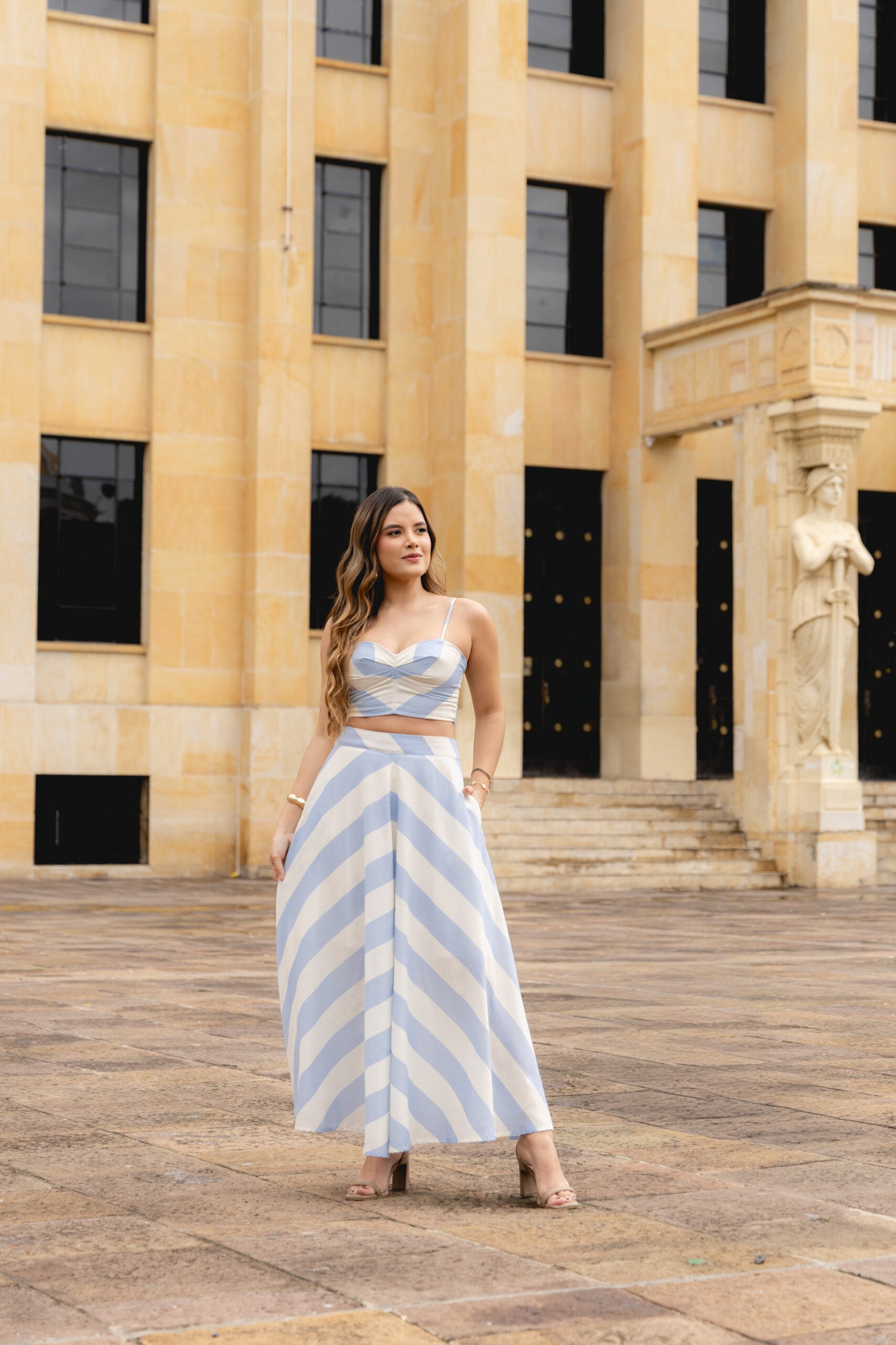 SET LUCIANA LINO RAYAS CELESTE