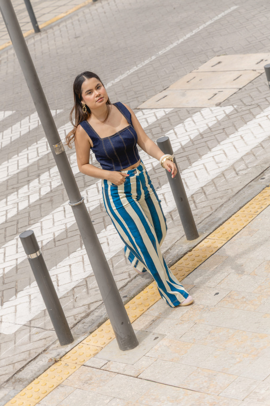 PANTALON DENIM MACARENA RAYAS
