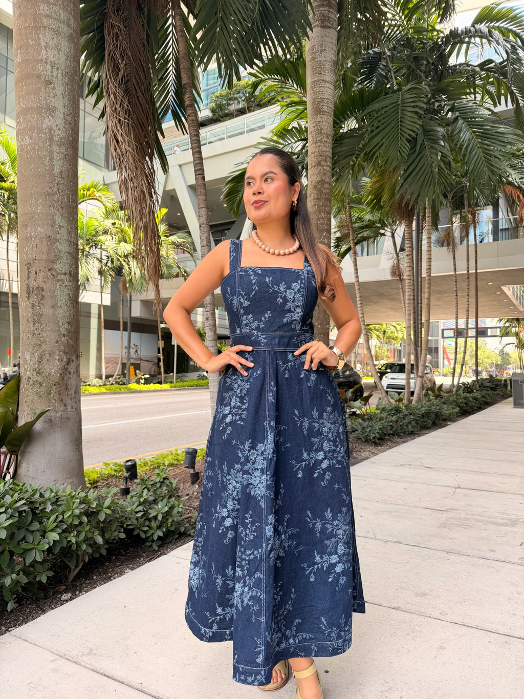 VESTIDO ALMA DEMIN ESTAMPADO