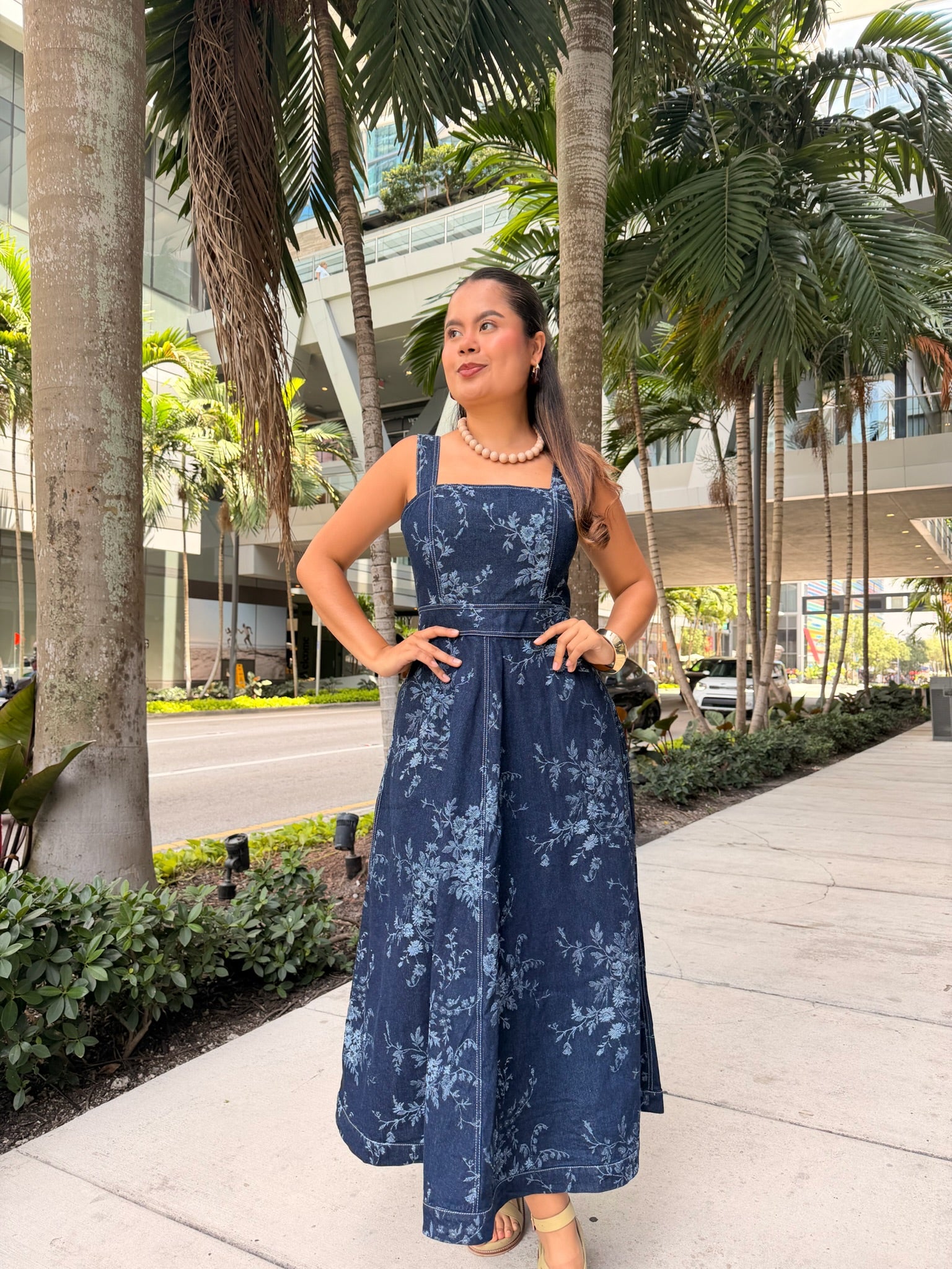 VESTIDO ALMA DEMIN ESTAMPADO
