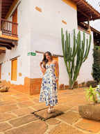 VESTIDO CAROLINE ESTAMPADO AZUL
