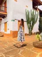 VESTIDO CAROLINE ESTAMPADO AZUL