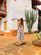 VESTIDO CAROLINE ESTAMPADO AZUL