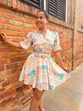 VESTIDO TAMARA EN LINO ESTAMPADO