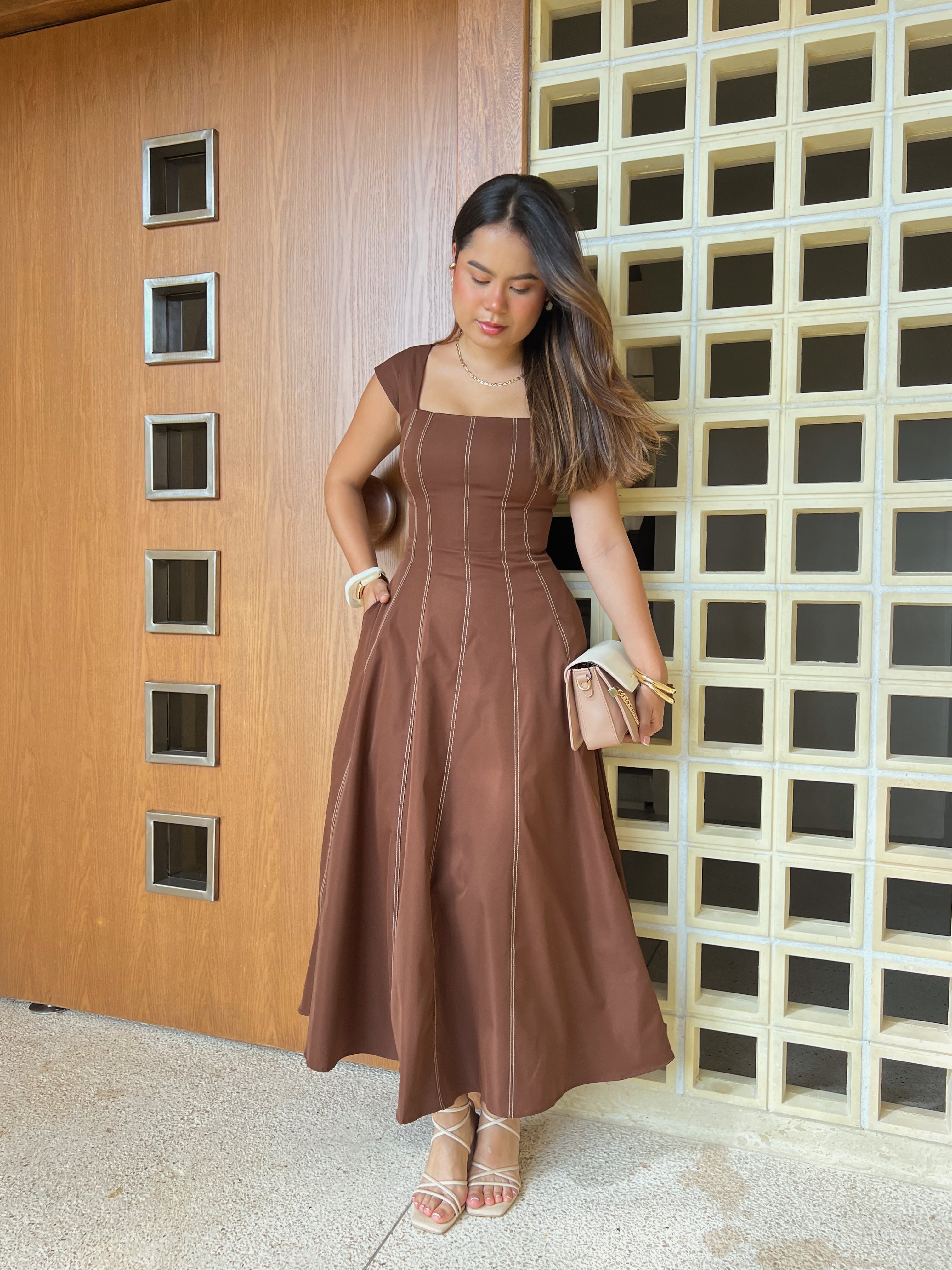 VESTIDO JOSEFINA CON MANGA