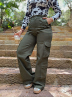 PANTALON CARGO DRIL UNICOLOR