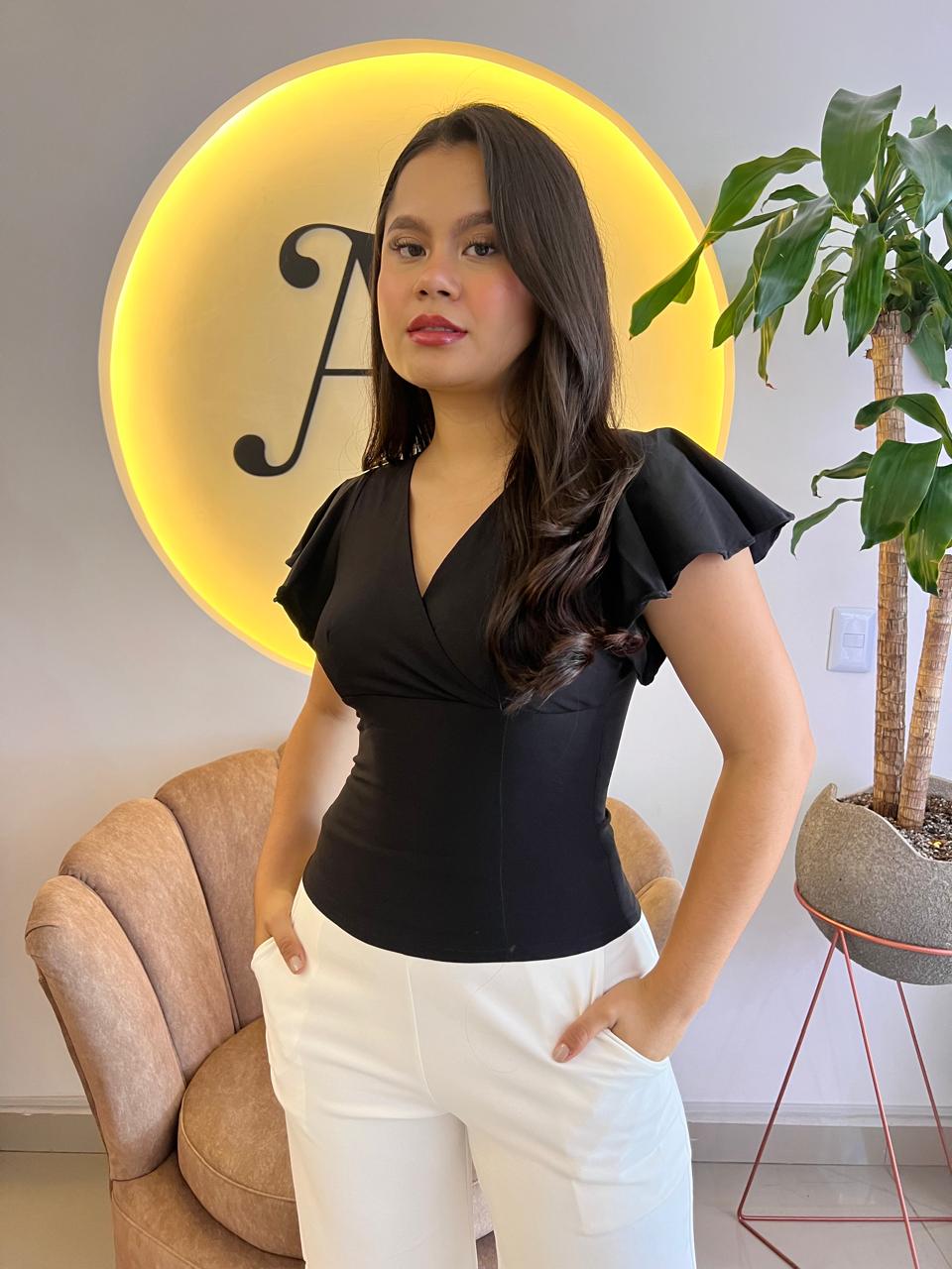 BLUSA PAOLA NEGRA