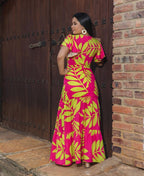 VESTIDO BRISSA FUCSIA PRINT