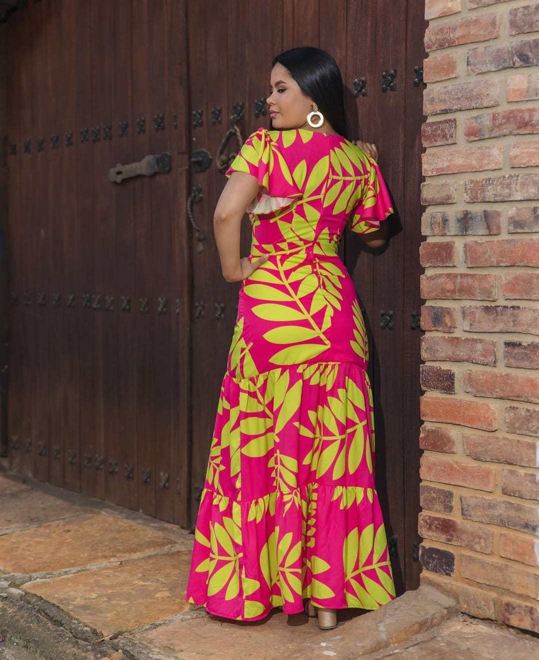 VESTIDO BRISSA FUCSIA PRINT