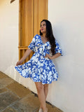VESTIDO LILA AZUL CELESTE