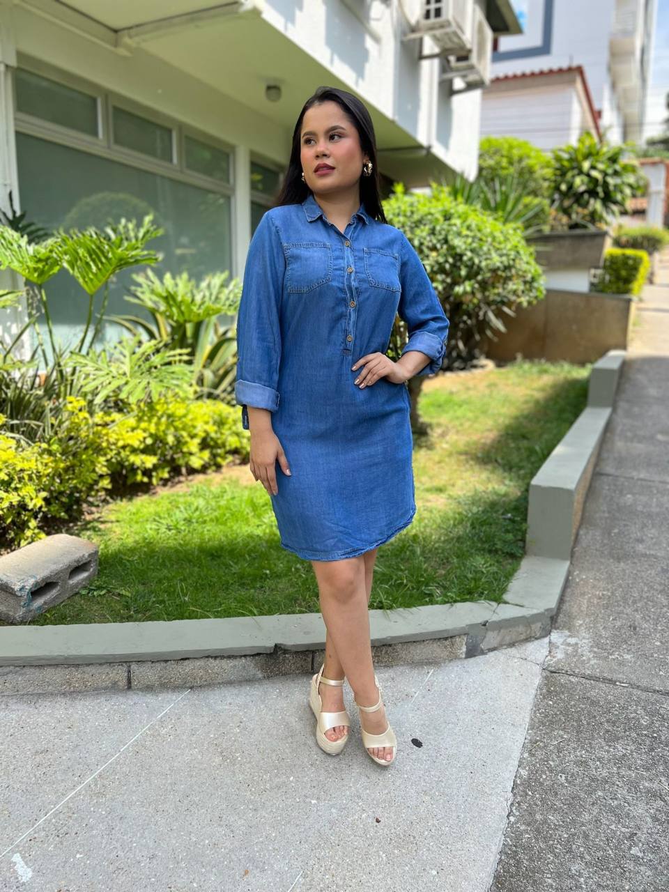 VESTIDO CAMISERO SILVER CHAMBRAY