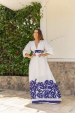 VESTIDO ANASTACIA SOCALO AZUL BLANCO