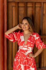 VESTIDO ANASTACIA SOCALO ROJO - Imagen 3