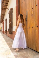 VESTIDO FLORENCIA BLANCO - Imagen 3