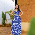 VESTIDO MIRANDA ABSTRACTO AZUL BLANCO