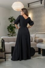 VESTIDO EMMA NEGRO UNICOLOR - Imagen 2