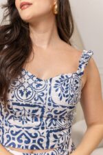 SET RENATA ABSTRACTO AZUL - Imagen 5