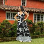 VESTIDO CANDELARIA SOCALO BLANCO NEGRO