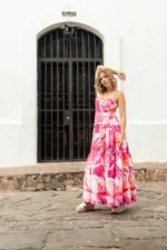 VESTIDO LORETTA RAMA FUSCIA - Imagen 5
