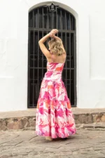 VESTIDO LORETTA RAMA FUSCIA - Imagen 2
