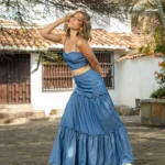 SET JOAQUINA CHAMBRAY