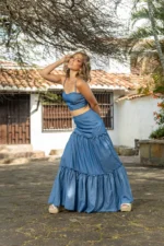 SET JOAQUINA CHAMBRAY