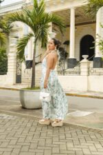 VESTIDO ANTONELLA BLANCO ESTAMPADO RAMIA - Imagen 2