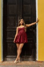 VESTIDO IVANNA VINO - Imagen 4