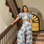 SET FABIANA LINO ESTAMPADO AZUL