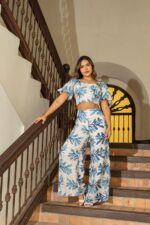 SET FABIANA LINO ESTAMPADO AZUL