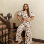 SET FABIANA LINO ESTAMPADO CAFE